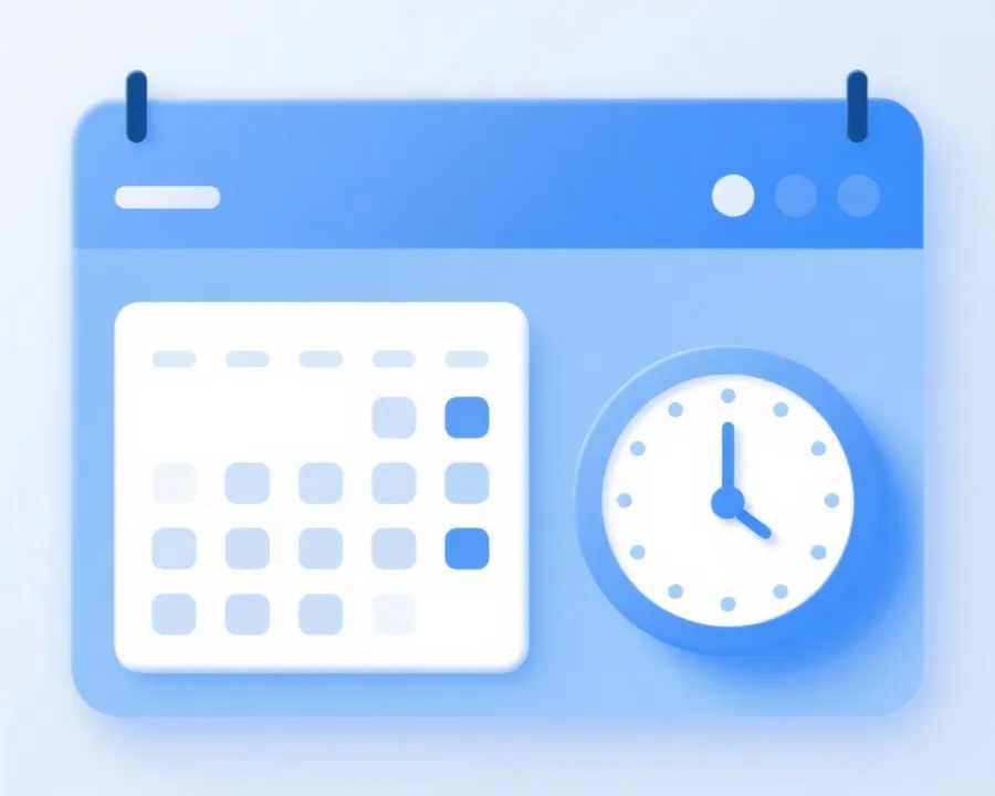 开奖时间表与日历示意图